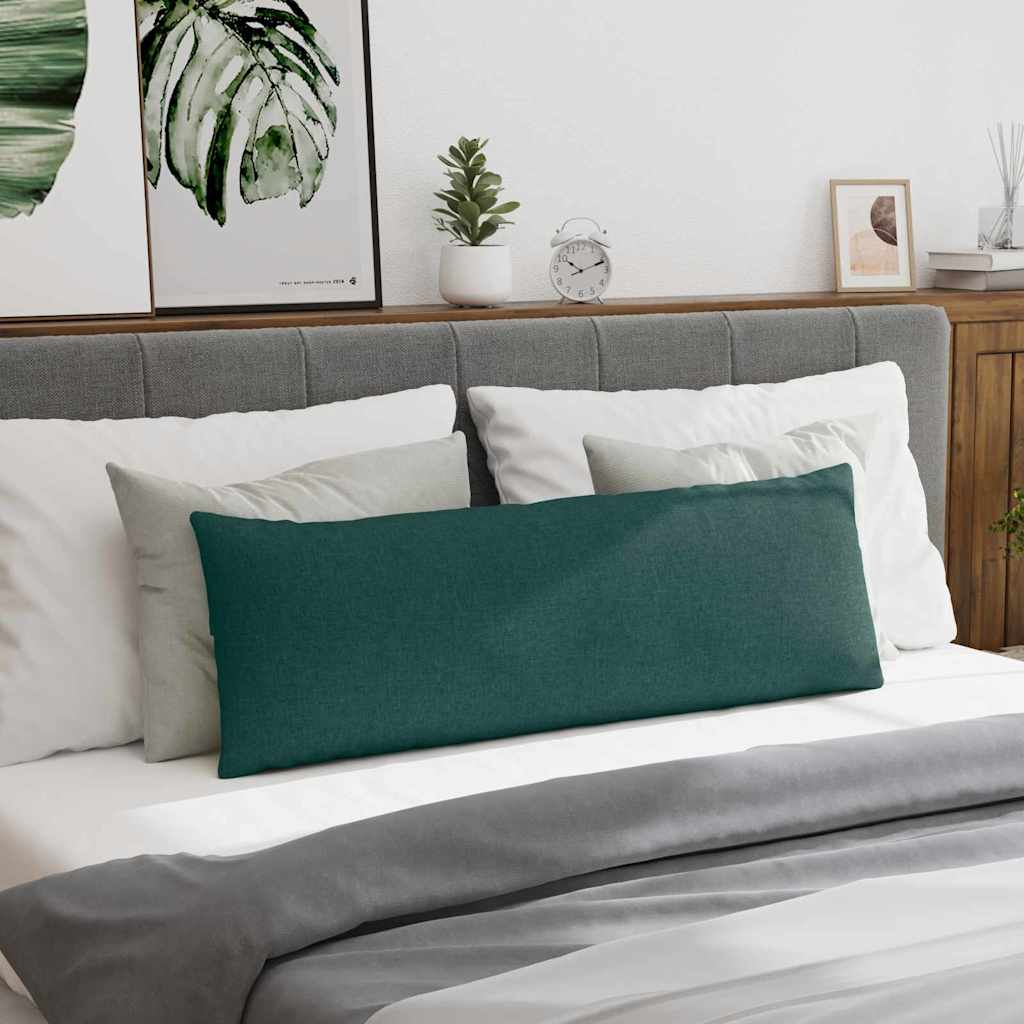 Sofa Pillows 2 pcs Dark Green 120 x 40 cm Fabric